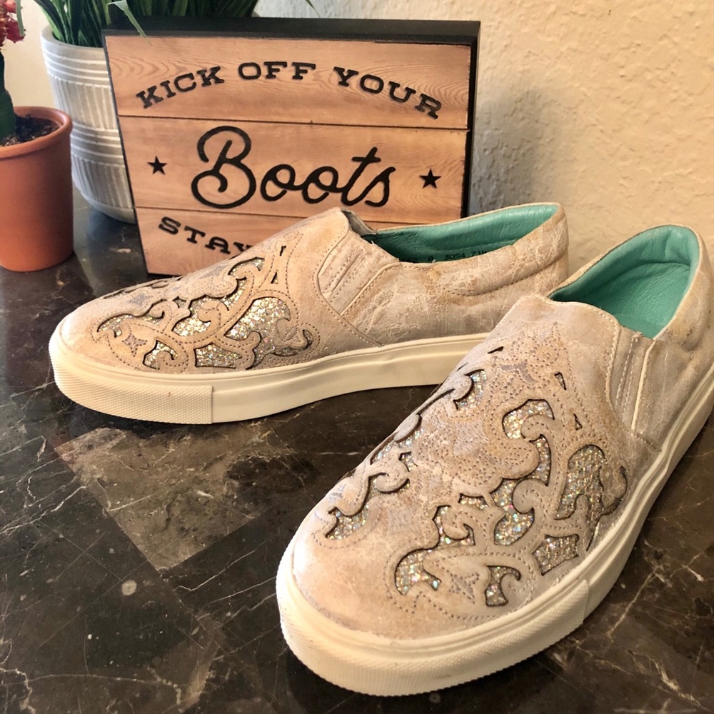Corral Sneaker Slip-on - perfect for Bride NEW